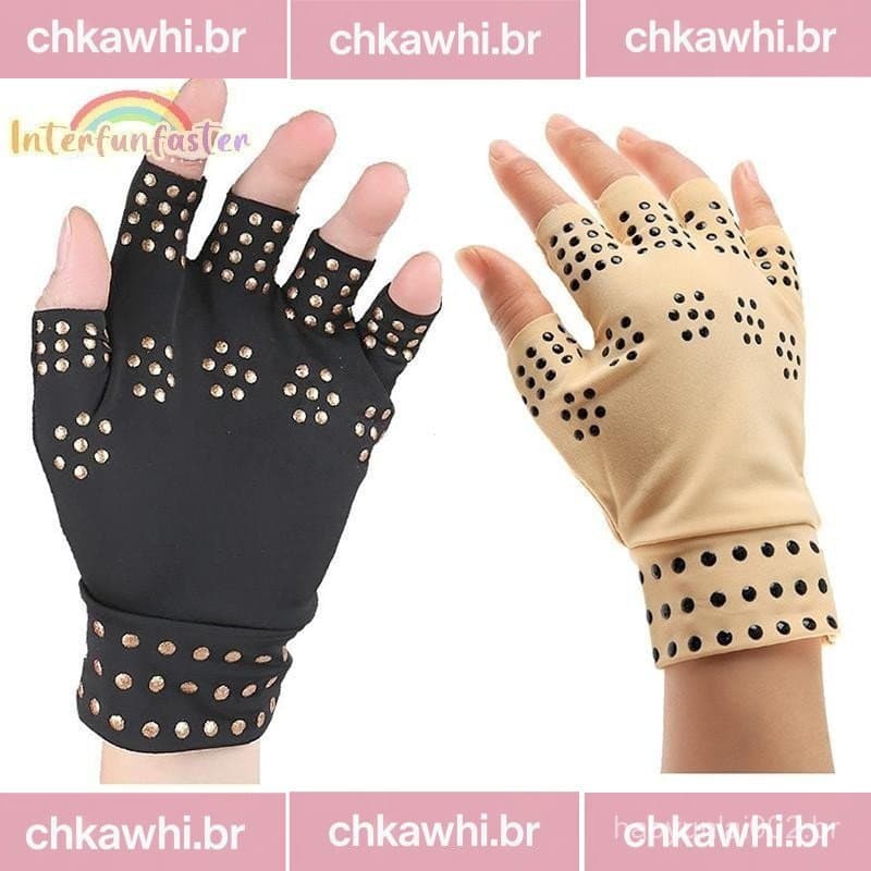 [Nterfunfasterfunb] Luvas Magnéticas Tratamento De Artrite Suporte De Compressão Terapia Pressão Articular Antiderrapant