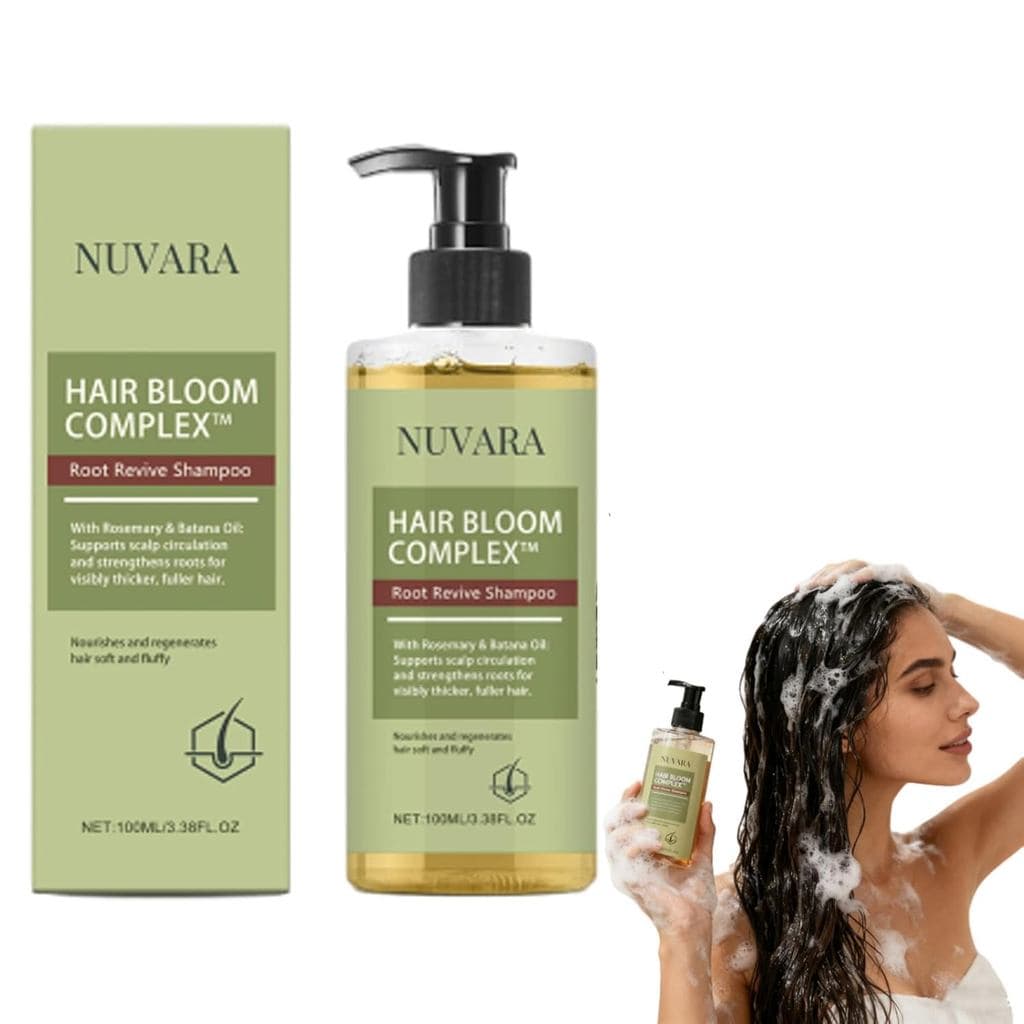 Shampoo Revitalizador de Raízes, Shampoo Volumizador, Para Cabelos Ralos, Volumizador para Cabelos Finos, Fortalecedor p