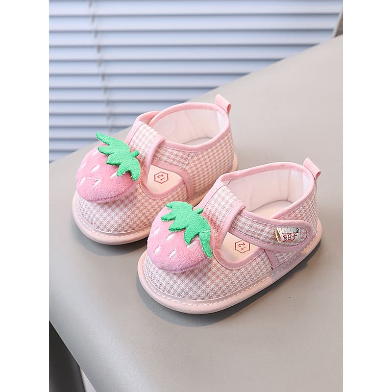 Jindouzi bebê menina criança sapatos de pano respirável antiderrapante sola macia bonito crianças sapatos internos casa