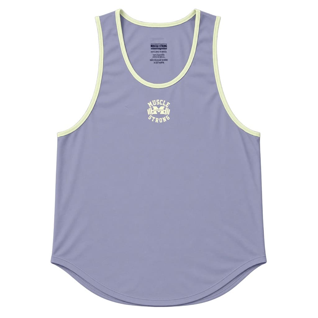 Regata Tradicional Muscle Strong Cinza Logo
