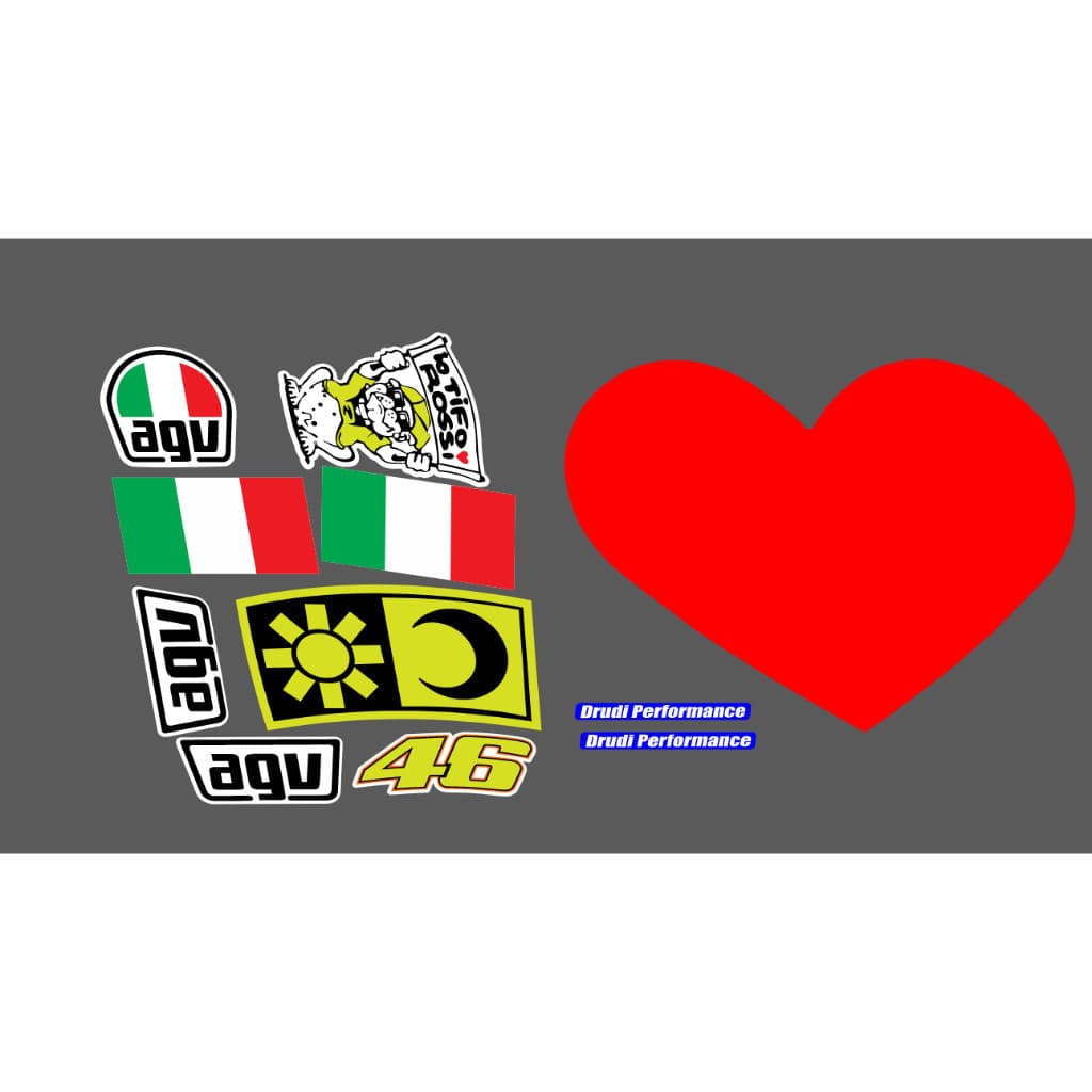 Adesivos AGV coração