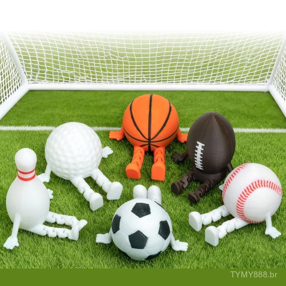 Bolas impressas em 3D, brinquedos de modelismo, bolas de futebol, bolas de basquete, de rugby, de golfe, bol