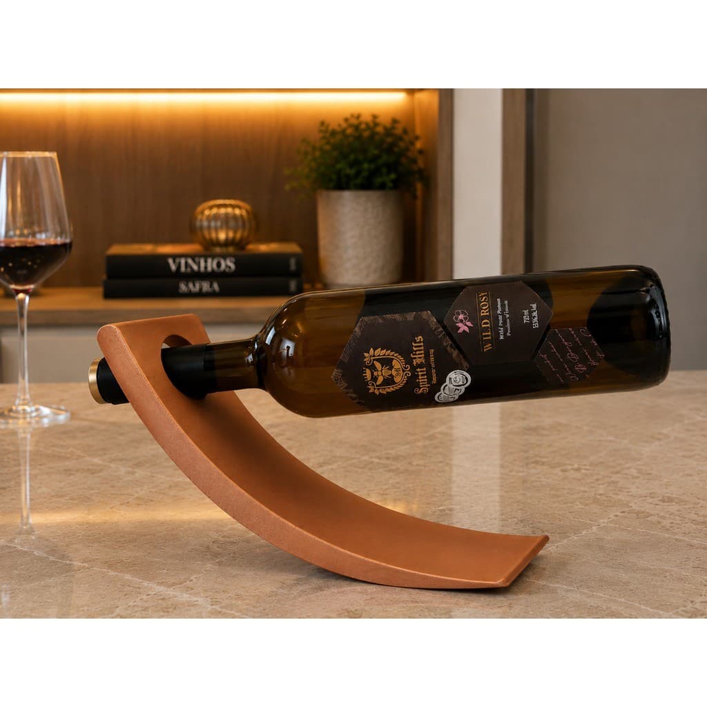 Suporte Balanço para Garrafa de Vinho Branco 20cm