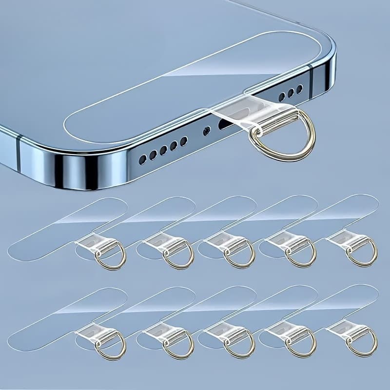 2/5/10 peças de adesivos para cordão de celular em TPU - Suporte universal adesivo para celular com kit de conector de a