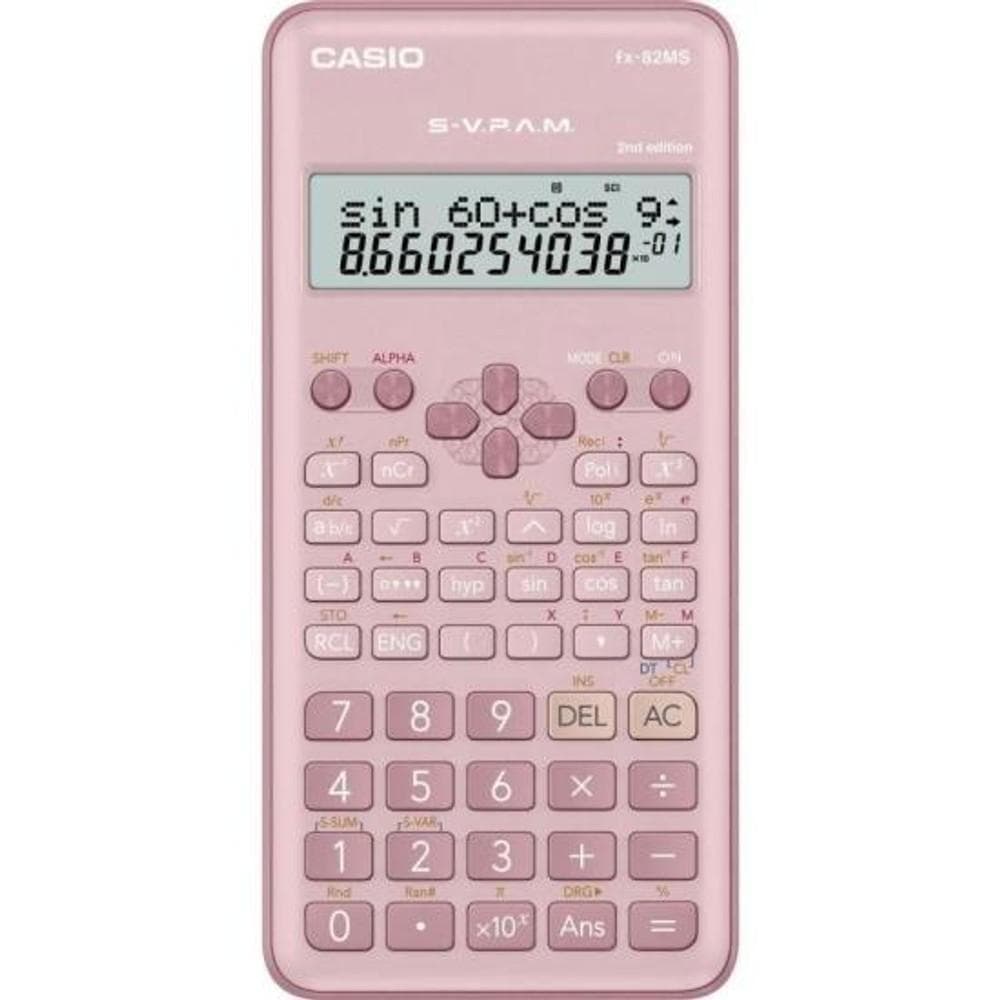 Calculadora Científica Casio FX-82MS 240 Funções Rosa