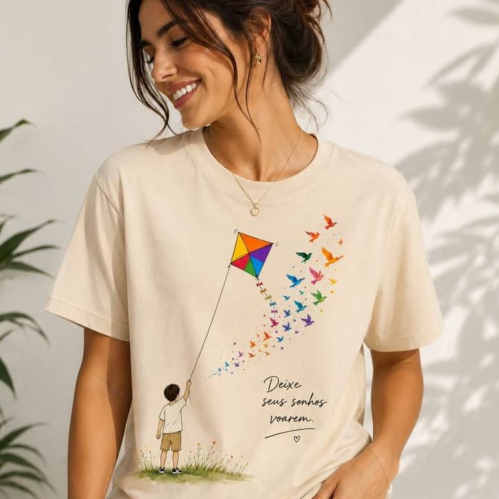 Camiseta T-Shirt Feminina Blusinha Premium Camisa Algodão Macio Leve Estilosa Blusa Feminina..