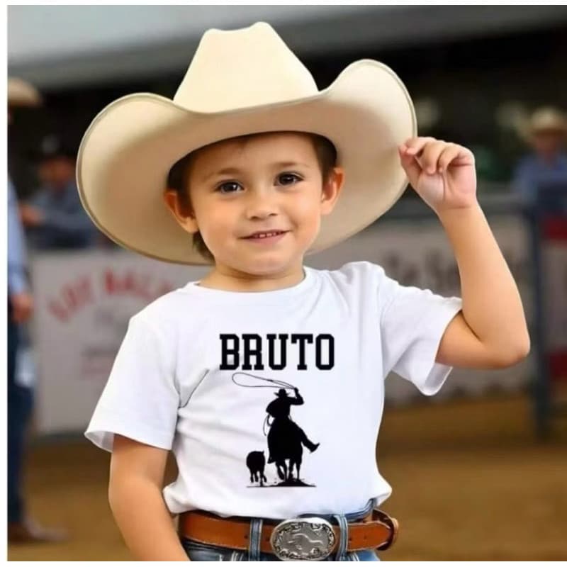 Camiseta Camisa Infantil Menino BRUTO  Estilosa Confortável  100% Algodão
