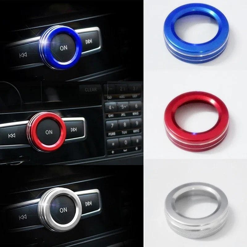 Botão De Ajuste De Volume Decoração Capa Anel Para Benz A Classe B E GLK GLA CLA GLE ML GL X164 X166 W251 W168 W176