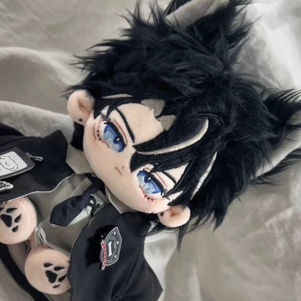 Genshin impact plush toy Wriothesley 20cm Boneca de algodão Boneca delicada Jogo ao redor para dar presentes para