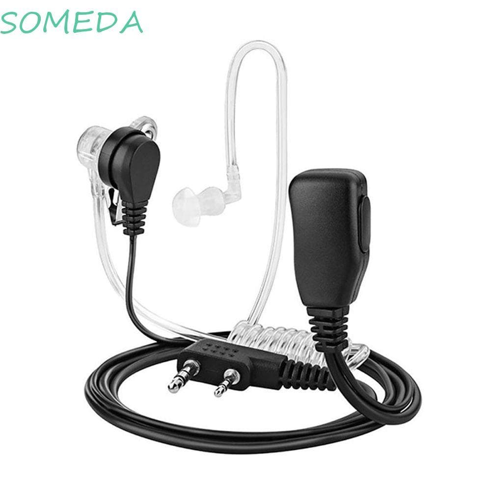 SOMEDA Fone De Ouvido Intra-Auricular Walkie Talkie Acessórios Protetor Tubo Acústico Oculto Microfone Rádio