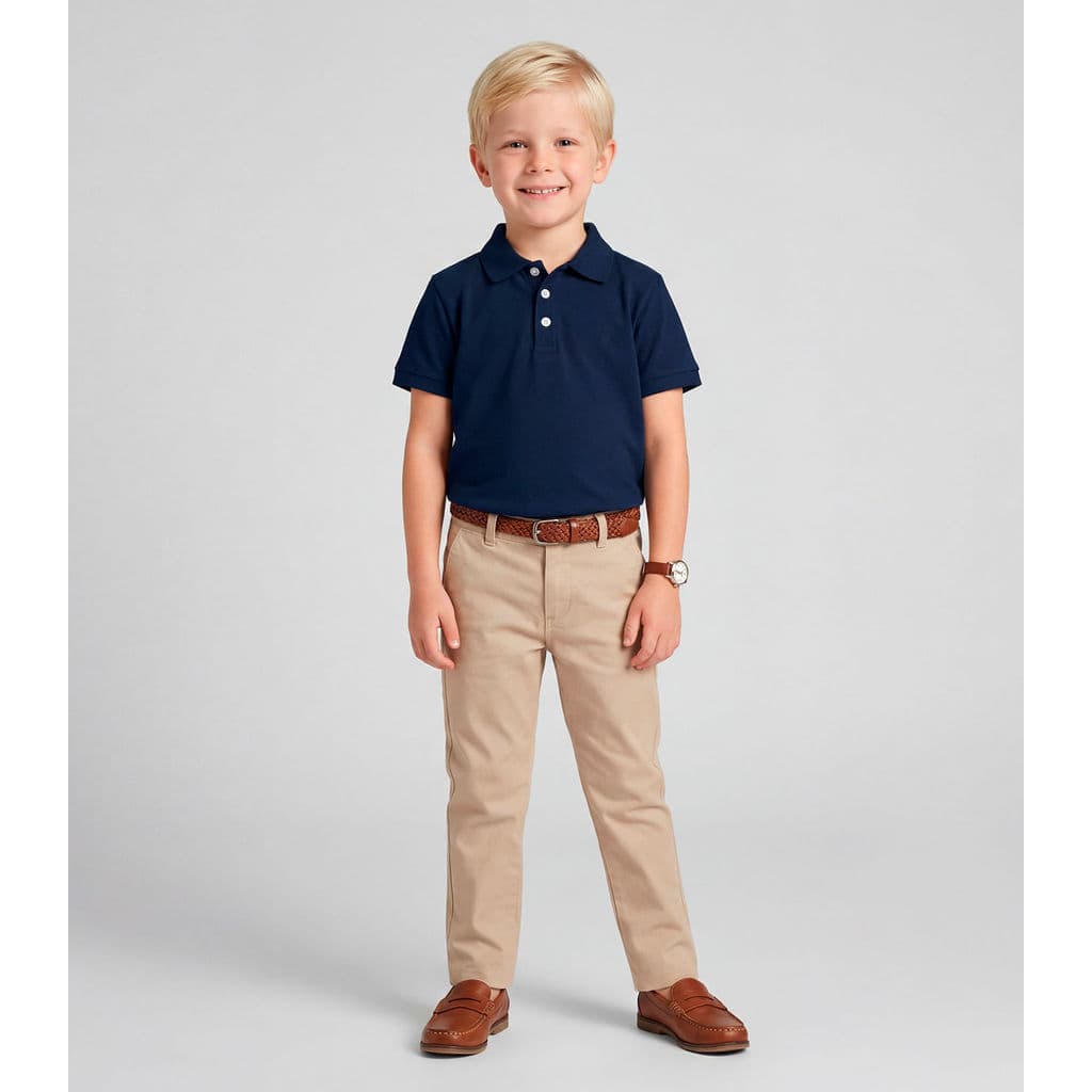 Polo Infantil Masculina Trick Nick Azul
