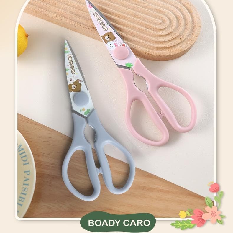 Coreano multifuncional cozinha tesoura de osso frango doméstico Peeling plaina afiada matando peixe conjunto tesoura aço