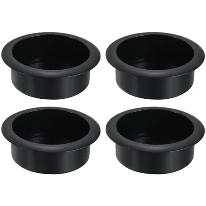 Uxcell 4 Peças De Copo Plástico Drop-in , 1.38 " x 4.25 " Suporte Para Lata De Bebida De Mesa De Pôquer Inserção Sofá Ba