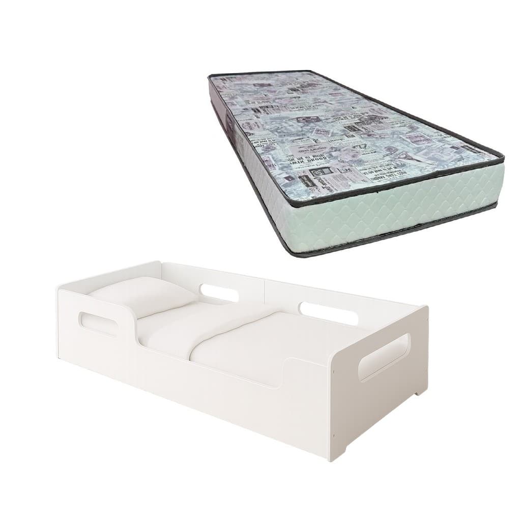 Cama Montessoriana Solteiro Infantil Princesa  P/ Crianças C/ Colchão D23 - Gazin