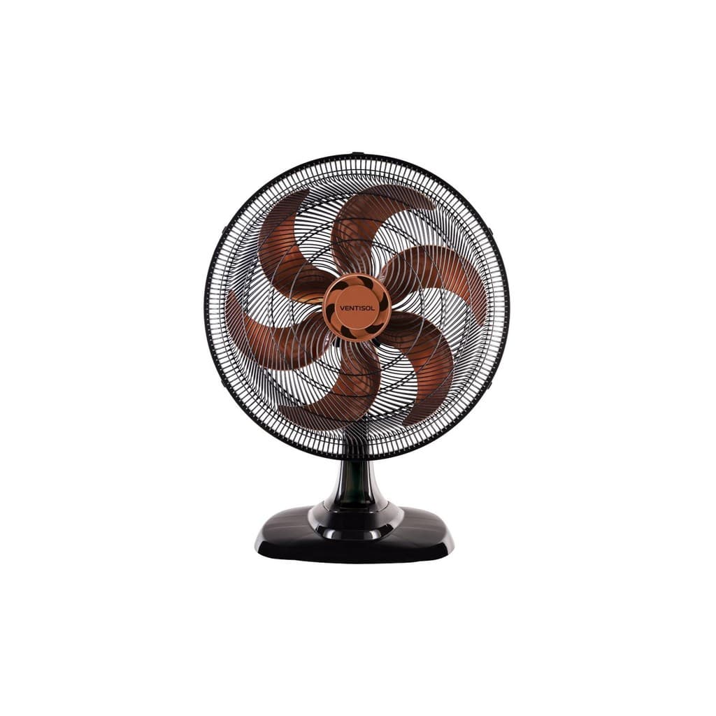 Ventilador Osc Mesa Turbo 50cm 6 Pás - 220v - Preto/bronze