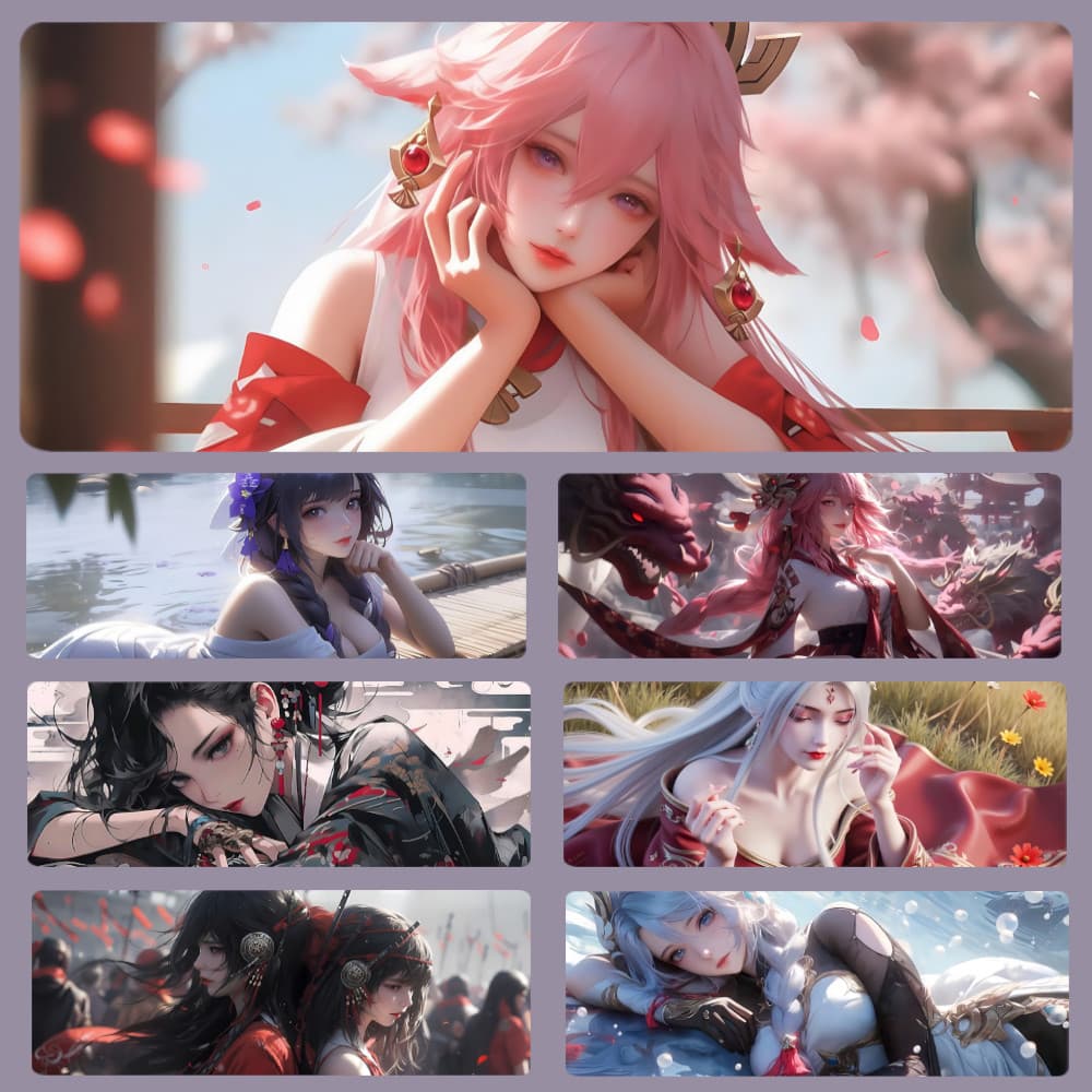 ROD 80 * 30cm Mouse Pad Anti Selip Tapete De Mesa Grande MousePad Komputer Longo Jogo Menina