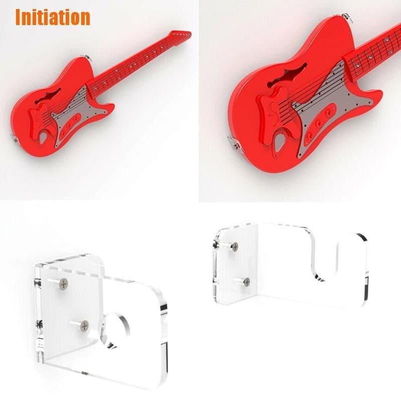 Iniciação > Suporte De Acrílico Para Guitarra / Perspex / Suporte De Parede Para Guitarra
