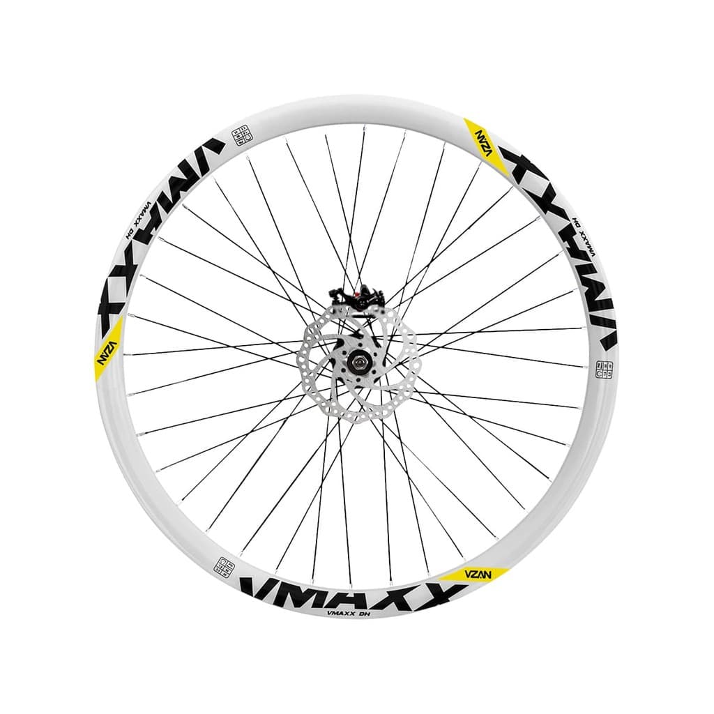 Roda Traseira Aro 26 Vzan Vmaxx Neon Para Freio a Disco Cubo Rosca e Freio a Disco Cor:Branco