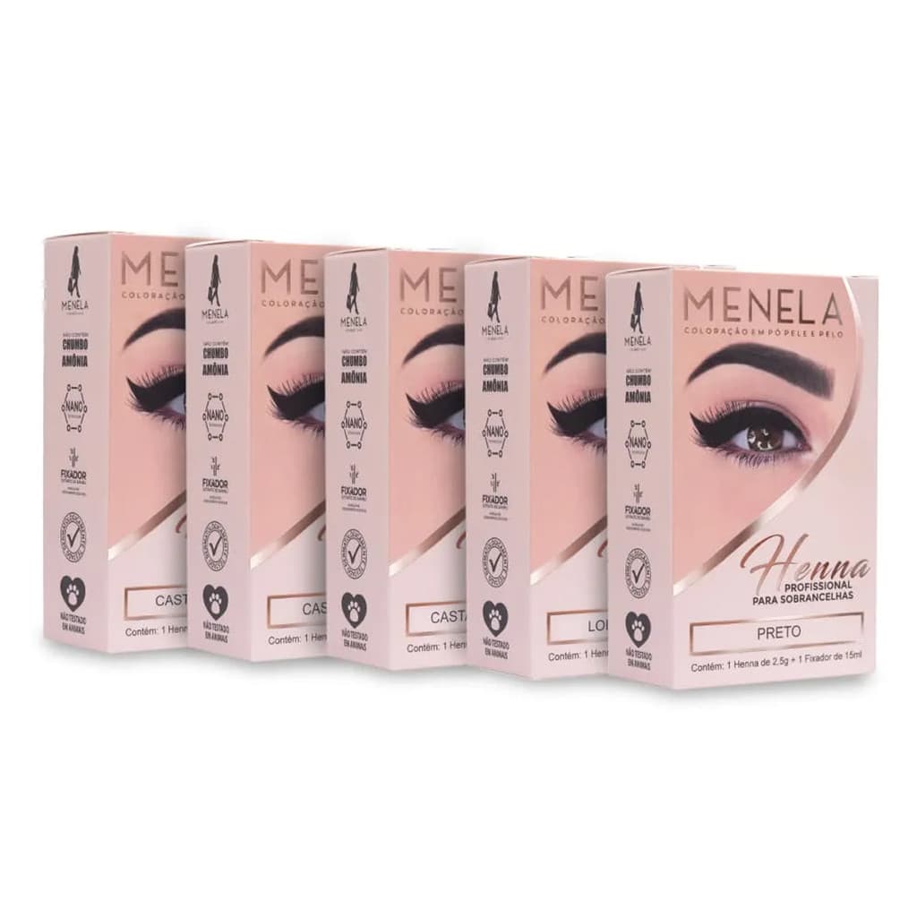 Henna Menela Profissional Para Sobrancelhas