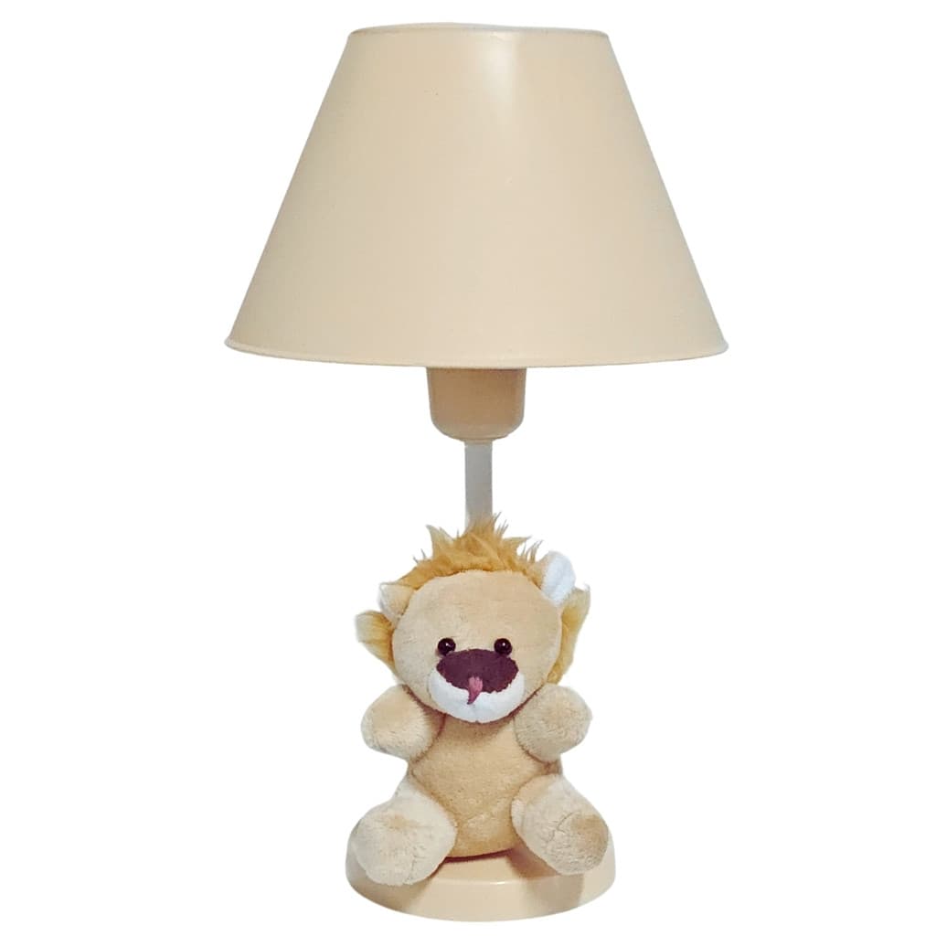 Abajur Infantil Bebê Menino Safari Leão Decoração Quarto Bebê
