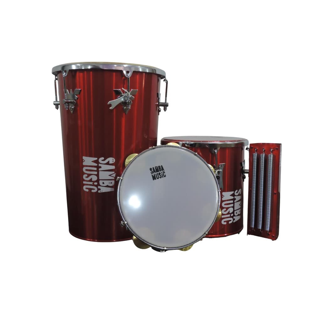 Kit PHX Samba Music Rebolo, Repique, Reco-reco e Pandeiro