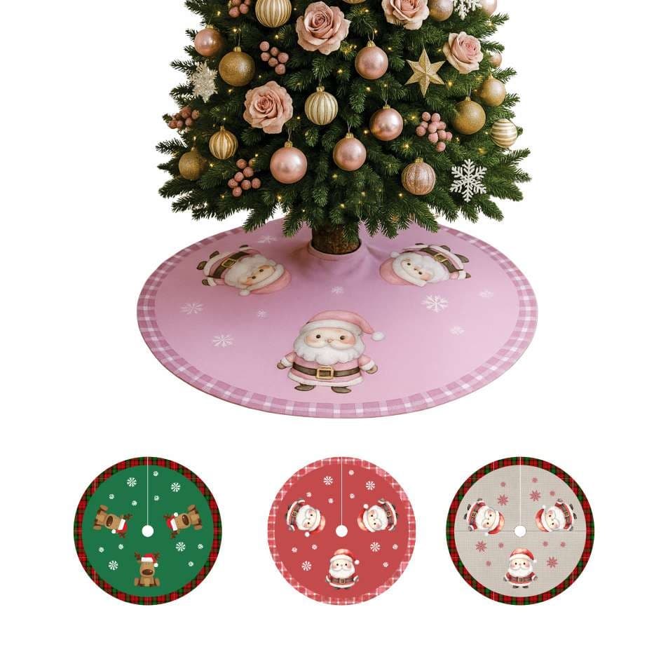 Saia de Árvore de Natal do Papai Noel - Enfeites de Natal 0,75cm