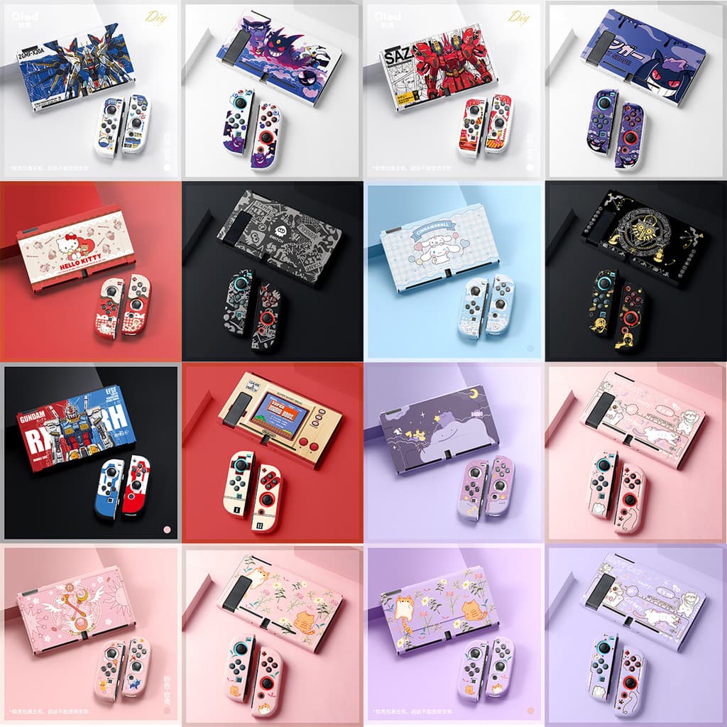 Capa Protetora Temática , Macia Encaixável Para Nintendo Switch/Oled De Silicone Macio