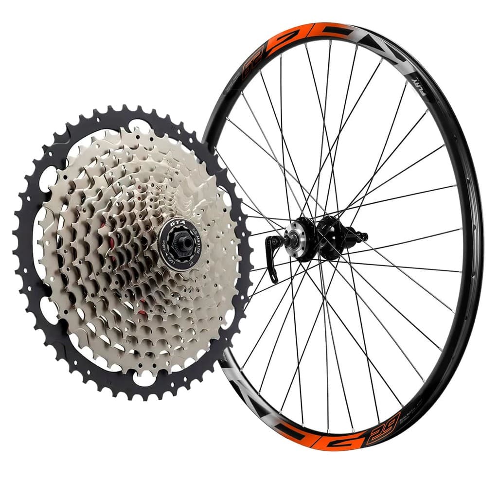 Roda Traseira Aro 29 KOG Freio a Disco Cubo com Freehub e K7 12 Velocidades 11-50 Dentes