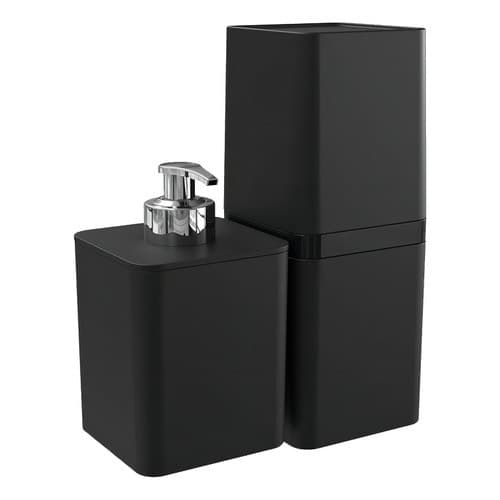 Kit Para Banheiro Com 2 Peças Smile Preto