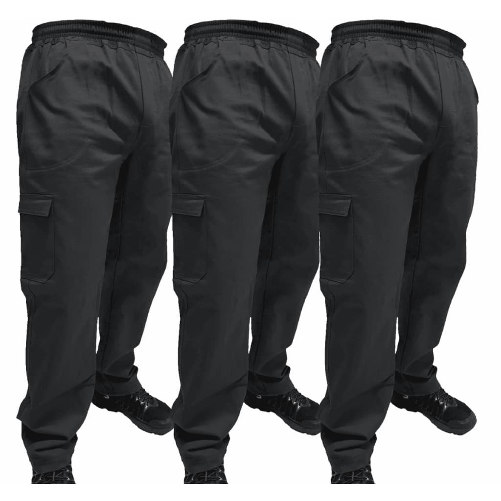Kit C/ 3 Calça de Uniforme Metalúrgica Brim Profissional Reforçada
