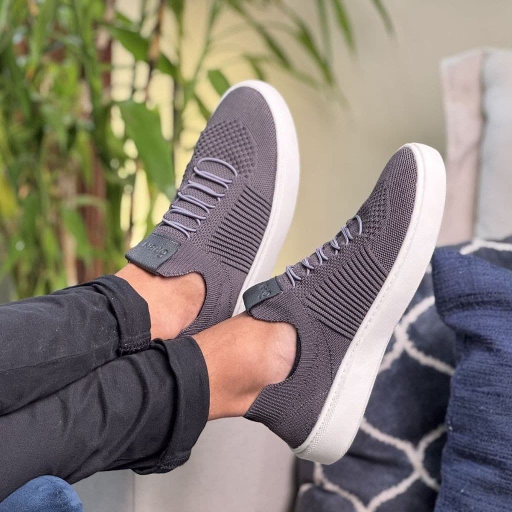 Tênis Knit  Unissex Calce Fácil Leve Confortável Antiderrapante Para Dia a Dia e Caminhada