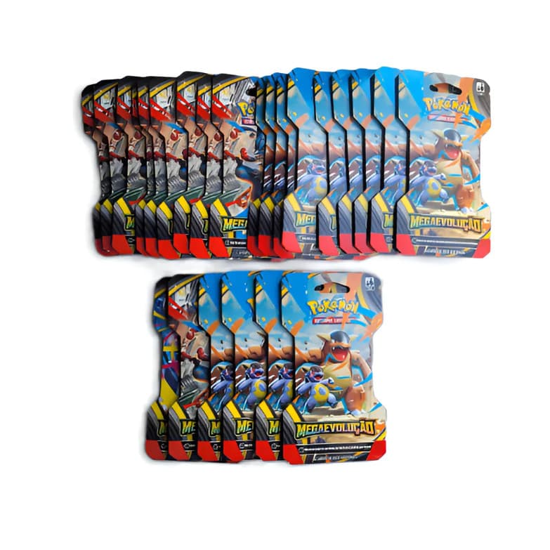 Caixa Com 24 Booster Unitário Pokémon Megaevolução Pokémon