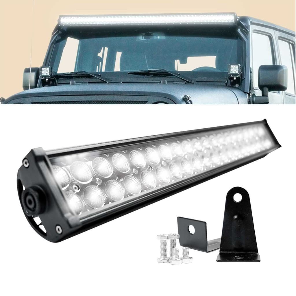 Barra De LED 300W 100 LEDs 136cm Com Suporte De Fixação