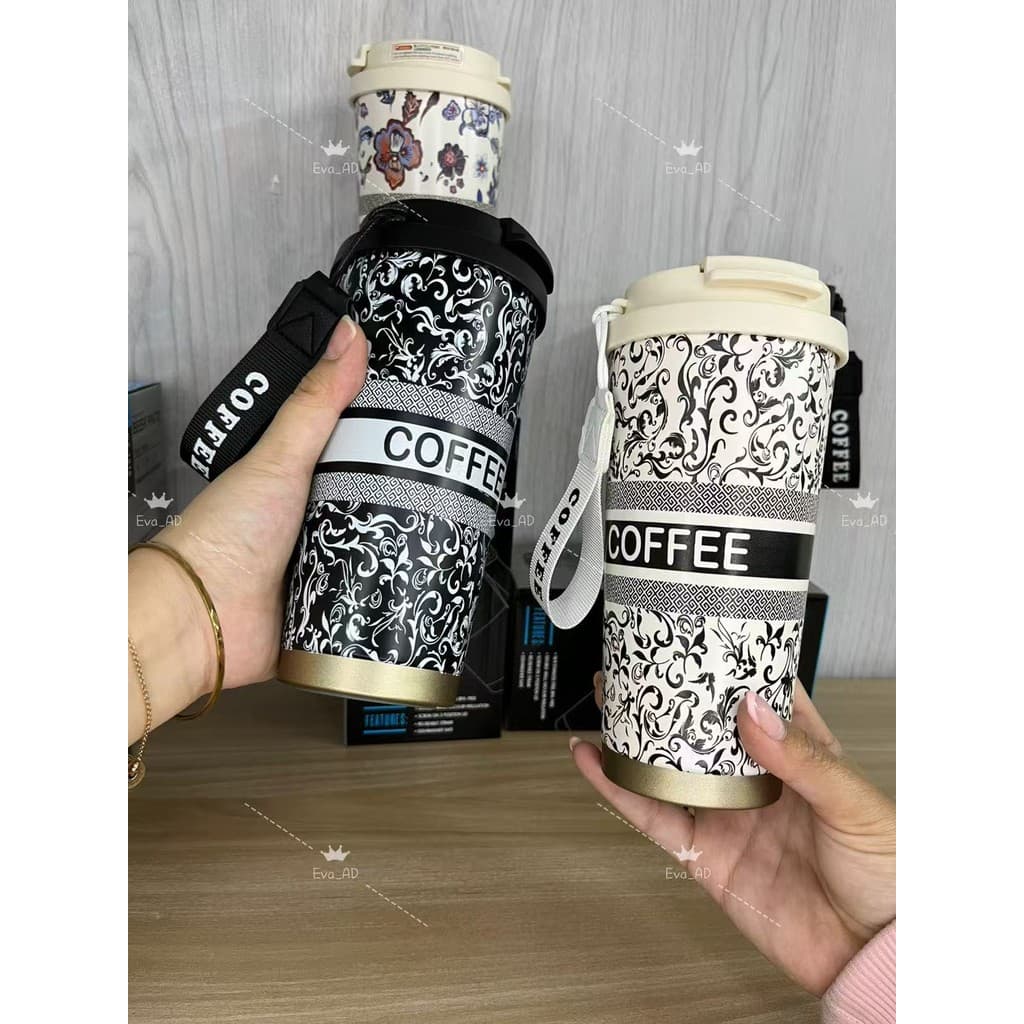 Caneca de café de aço inoxidável de 500ml, presente de aniversário, impressão 3D, várias cores disponíveis