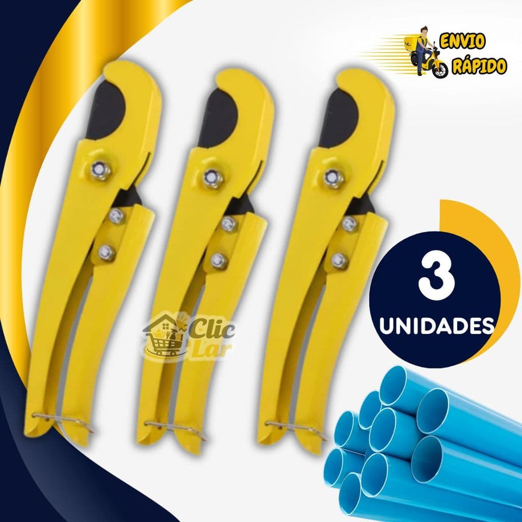kits Alicate Cortador de Tubos Pvc Mangueira 32mm Corte Hidráuilico Limpo Rápido Profissional