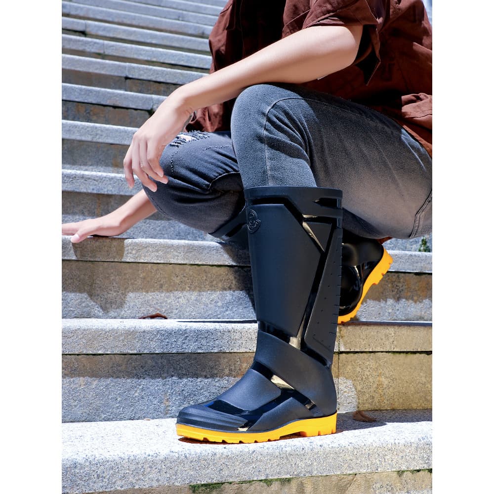 Militar Deng inverno velo-velo quente botas de chuva de alta qualidade masculino tamanho grande 46 47 sapatos de água im