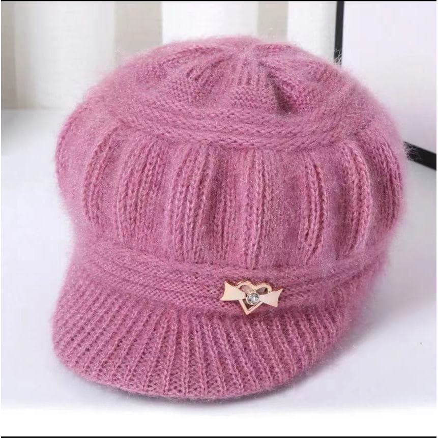 Gorro quente com forro de lã, gorro quente e espesso, de lã tricotado, tipo lanterna acessórios de inverno