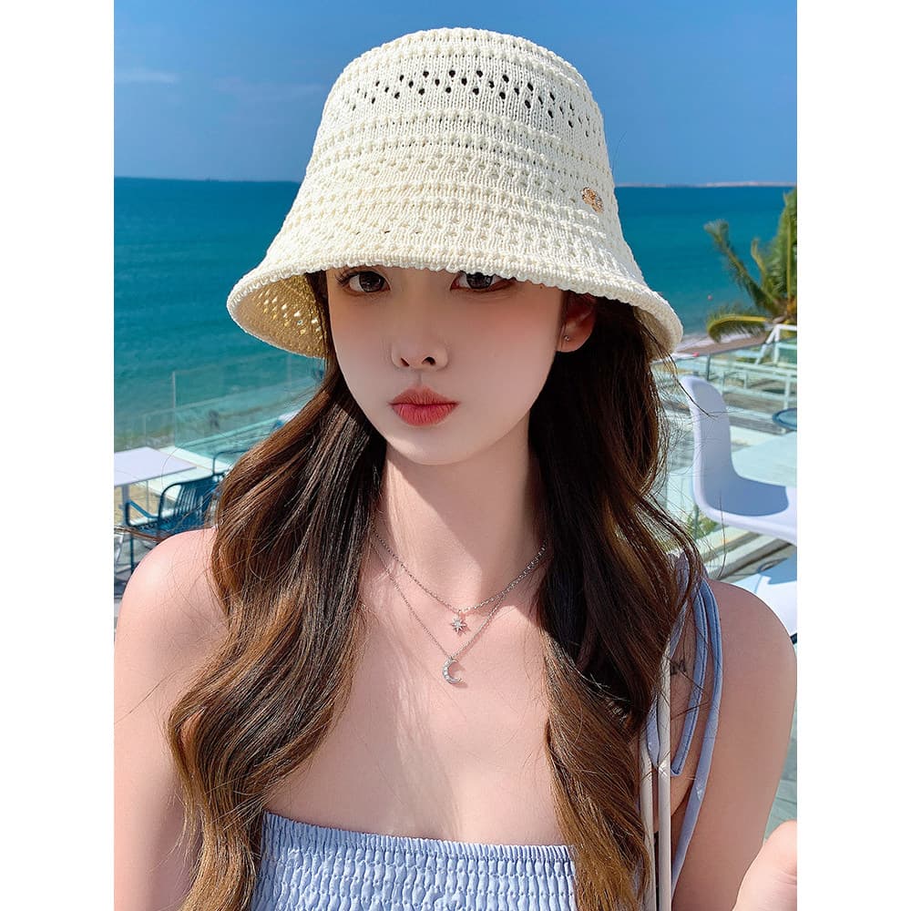 Primavera verão novo estilo balde chapéu feminino versão coreana moda All-Match chapéu de sol estilo japonês chapéu de p