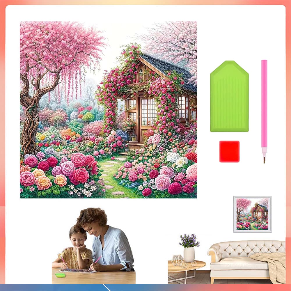 Conjunto de pintura de diamante quadrado 5d pode ser usado para presentes de feriado