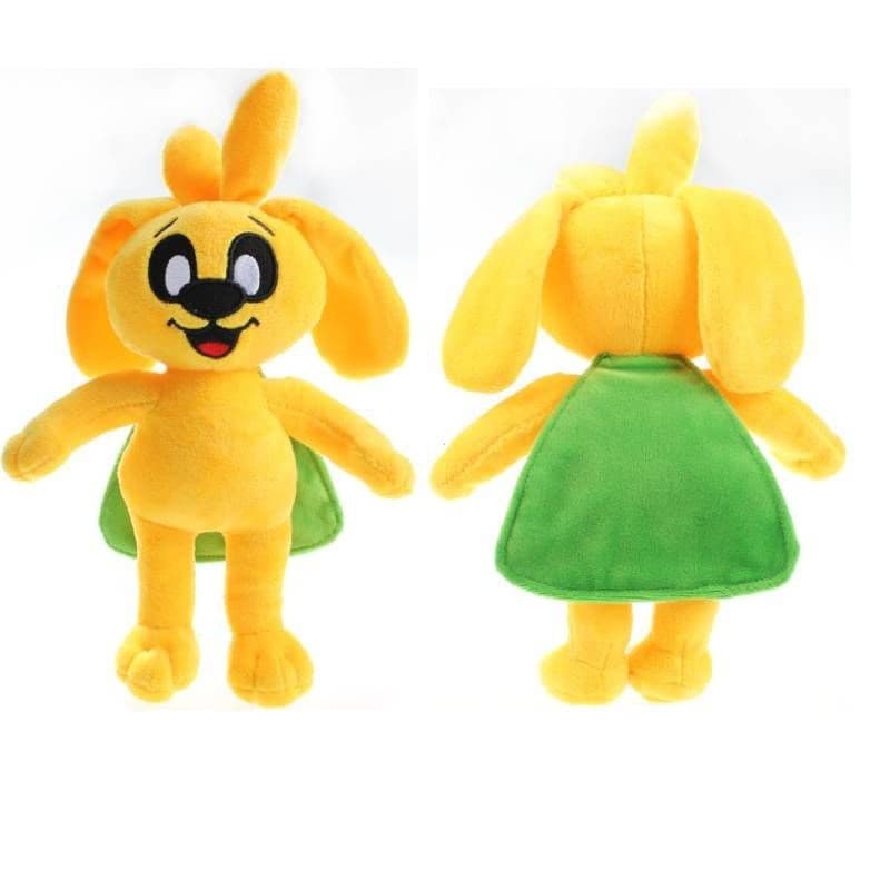 25CM Mikecrack Brinquedos De Pelúcia Mike-crack Boneca De Pelúcia Kawaii Amarelo Cão Macio Recheado Animal Peluches Pres