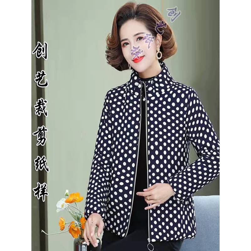 Faça roupas imagem Q342 jaqueta acolchoada de algodão de inverno feminina jaqueta de algodão puro pequena jaqueta acolch