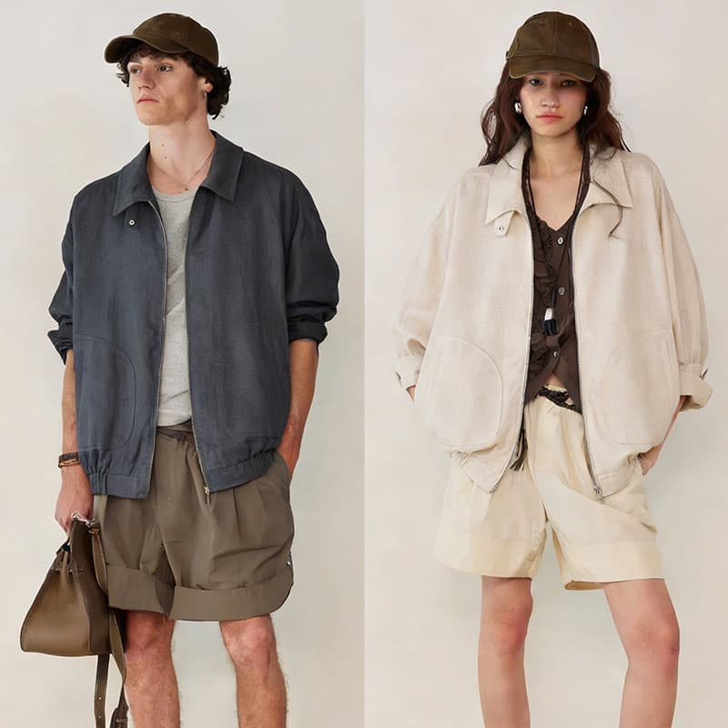 Jaqueta de linho em estilo americano, corte solto, gola alta, com zíper, unissex, casual, estilo old money.