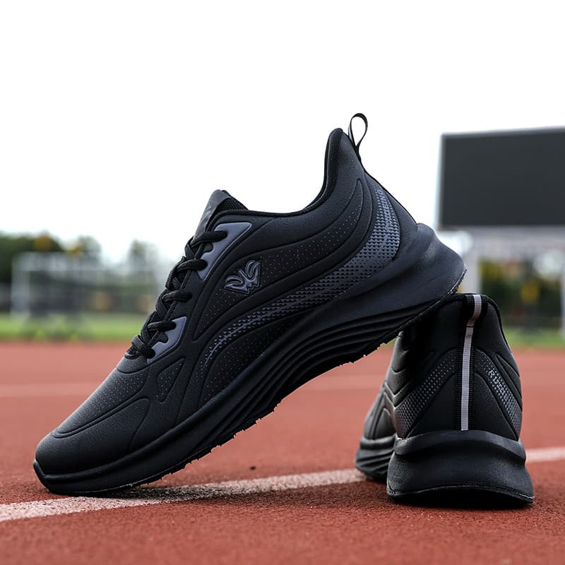 Ruiden sapatos esportivos masculinos 2026 primavera novo couro masculino à prova dwaterproof água preto Casual tênis de