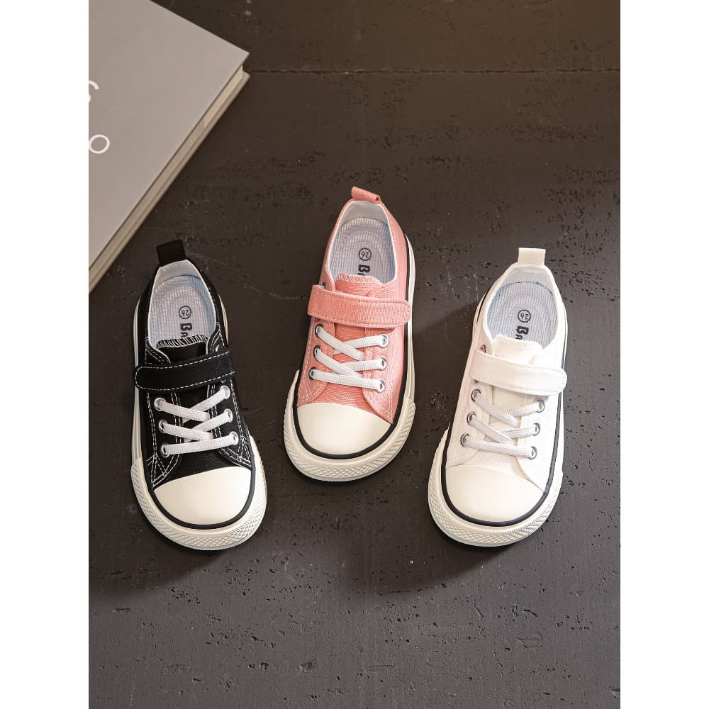 Manga Toe crianças sapatos de lona baixo-topo sapatos brancos meninas sapatos 2026 primavera outono novo estilo meninos
