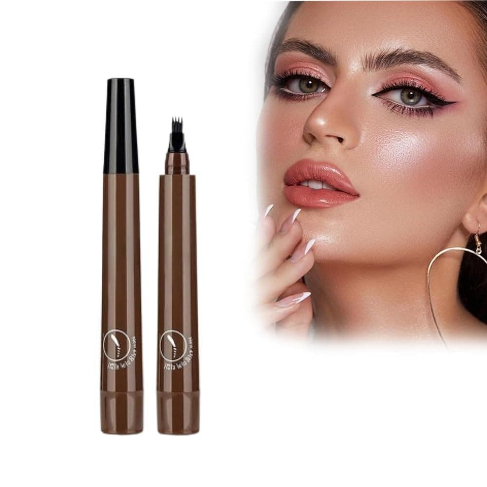 Lápis de Sobrancelha para Microblading, NOVO 2024, Lápis Mágico para Tatuagem de Sobrancelha com Ponta de 4 Dentes, Cria