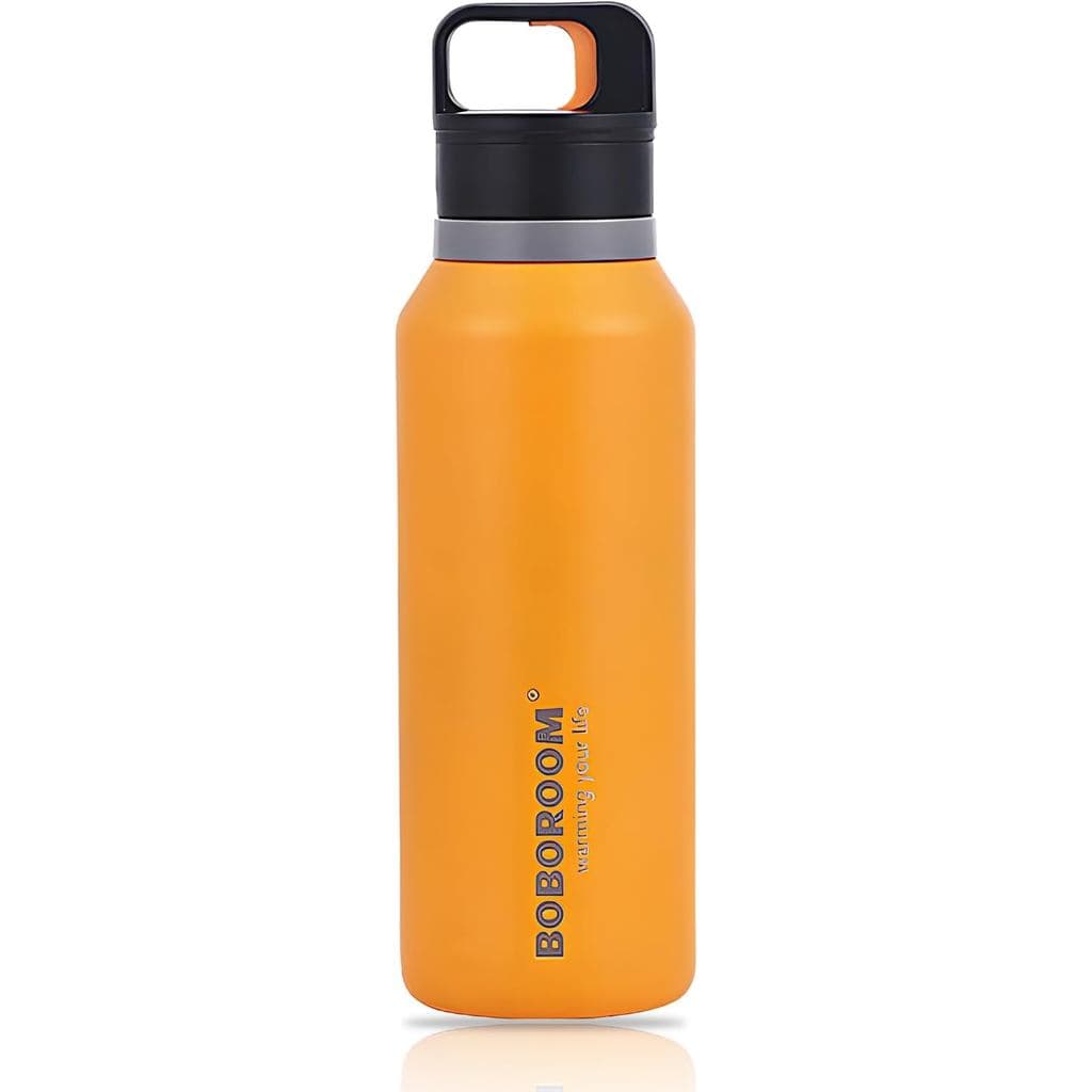 Garrafa de Água de Aço Inoxidável de 18oz com Tampa de Botão de Pressão para Uso com Uma Mão, Copo Térmico Isolado a Vác