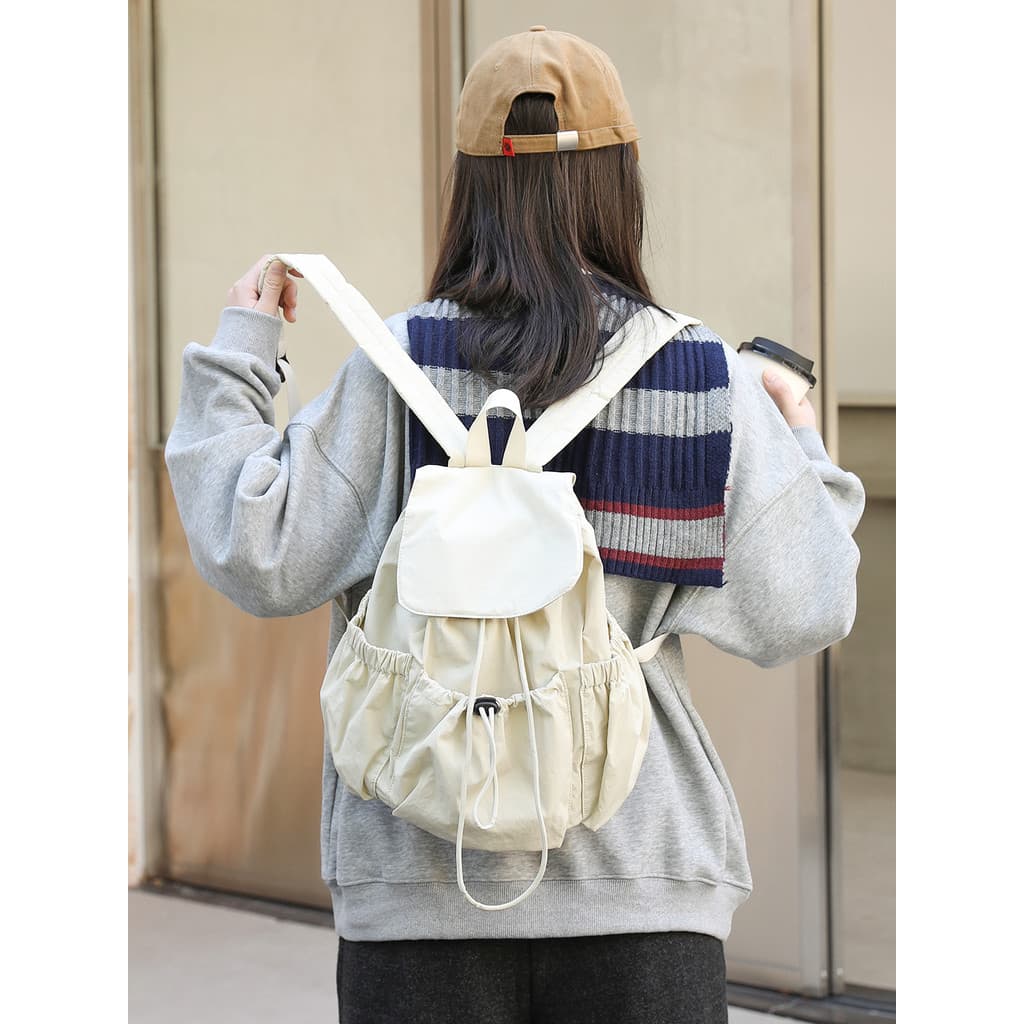 Coreano Casual náilon pano mochila ins Super quente All-Match mochila de viagem feminino simples Commuter estudante moch