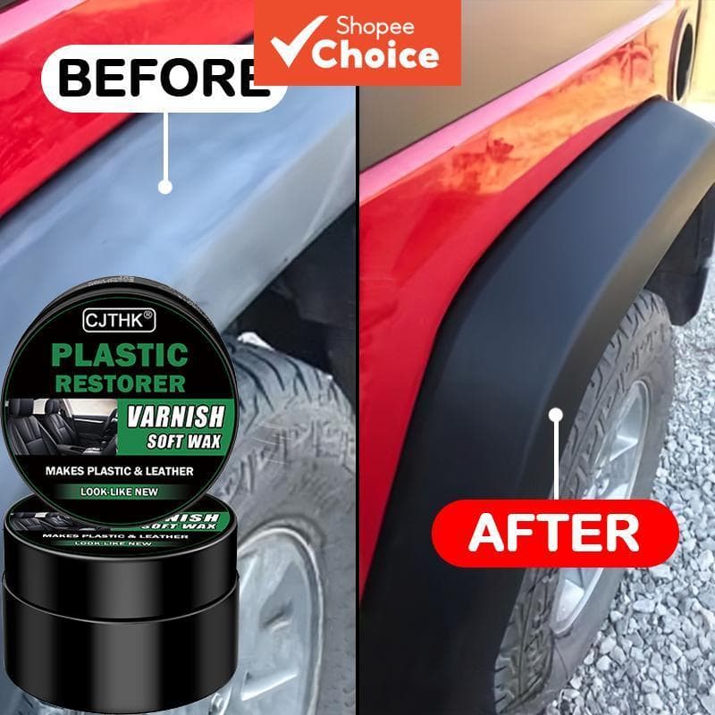 Restaurador de Plásticos para Carros – Creme Renovador de Couro, Painéis de Porta e Para-choques. Revitaliza, dá brilho