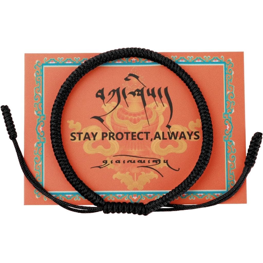Pulseira de proteção feita à mão por monges tibetanos autênticos e abençoados, com um talismã S7LY, para mulheres e home