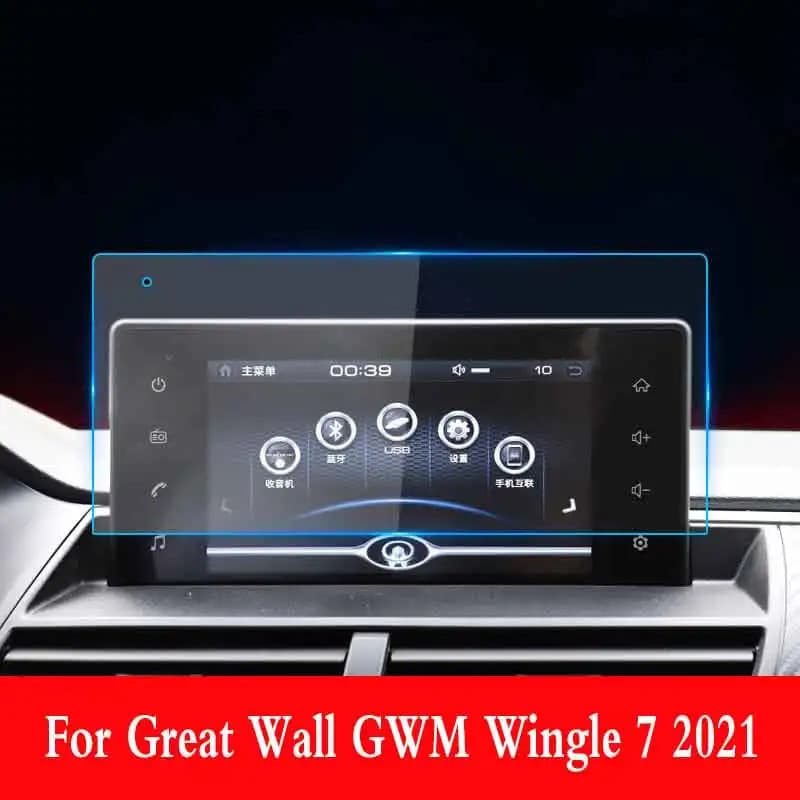For Great Wall GWM Wingle 7 2021 Car GPS Navigation Screen Tempered Glass Prevent Scratches Protect Film Auto Interior A